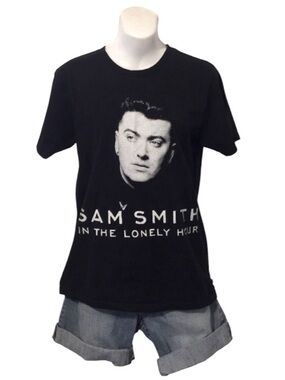 Sam Smith Lonely Hour Graphic Short Sleeve T Shirt Sz M